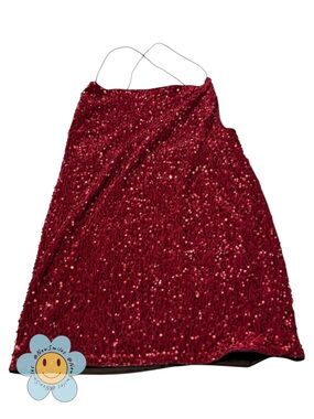 Red Sequin ~ Lovely ~ Slip Dress ~ SHEIN ~ Sz 4x ~ Very Sparkly ~ Fun & Festive